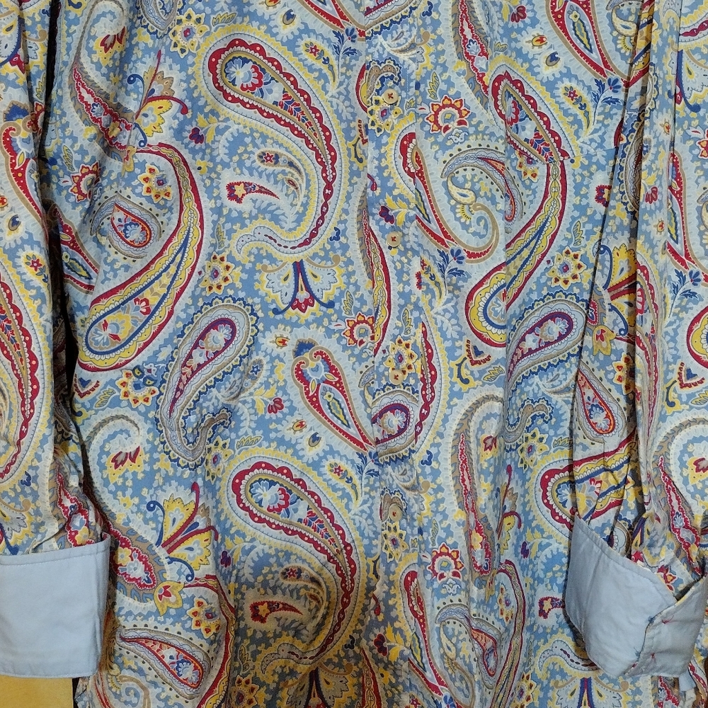 Men's Tommy Hilfiger 80s 2ply long sleeve button up shirt